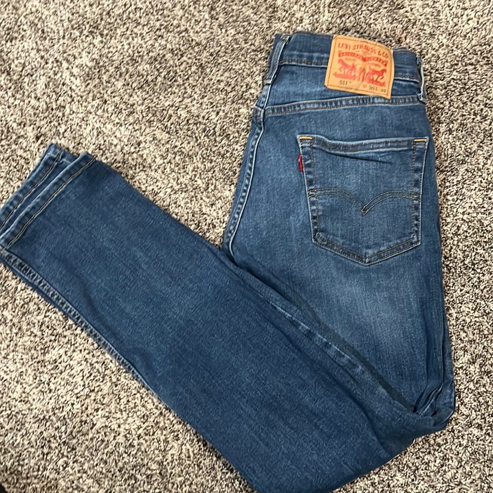 Brand is Levi’s color blue with the w30 L32